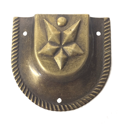 Trunk Handle Cap - Star Design (Replacement End Hardware)