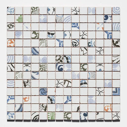 Rustic Blend Multifinish 2x2 Glazed Terracotta Mosaics 12x12