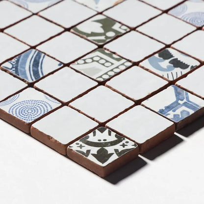 Rustic Blend Multifinish 2x2 Glazed Terracotta Mosaics 12x12