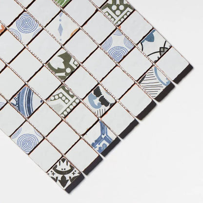 Rustic Blend Multifinish 2x2 Glazed Terracotta Mosaics 12x12