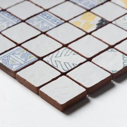 Rustic Blend Multifinish 2x2 Glazed Terracotta Mosaics 12x12