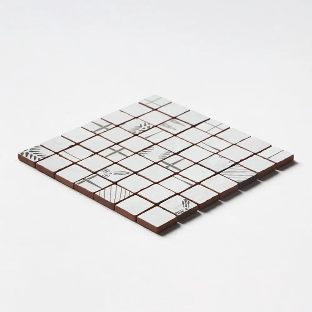 Rustic Blend Multifinish 2x2 Glazed Terracotta Mosaics 12x12