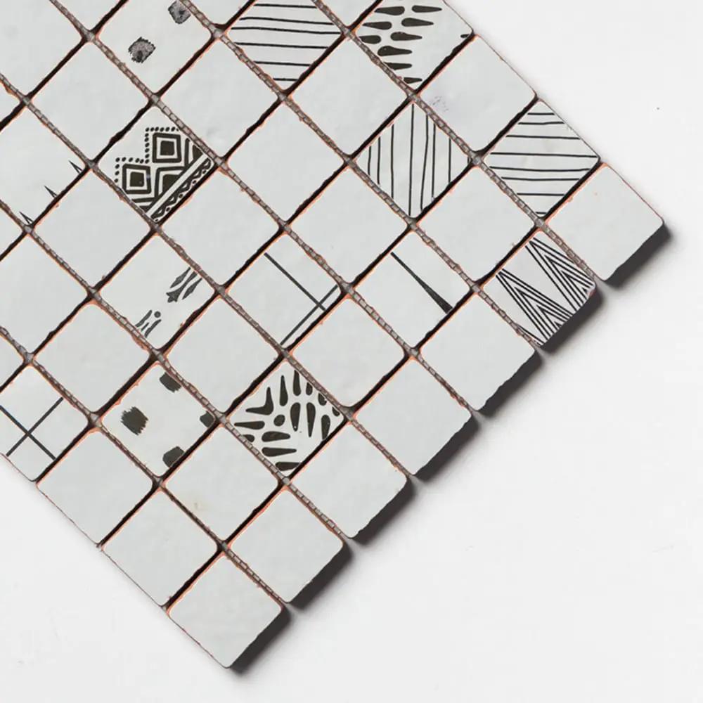 Rustic Blend Multifinish 2x2 Glazed Terracotta Mosaics 12x12
