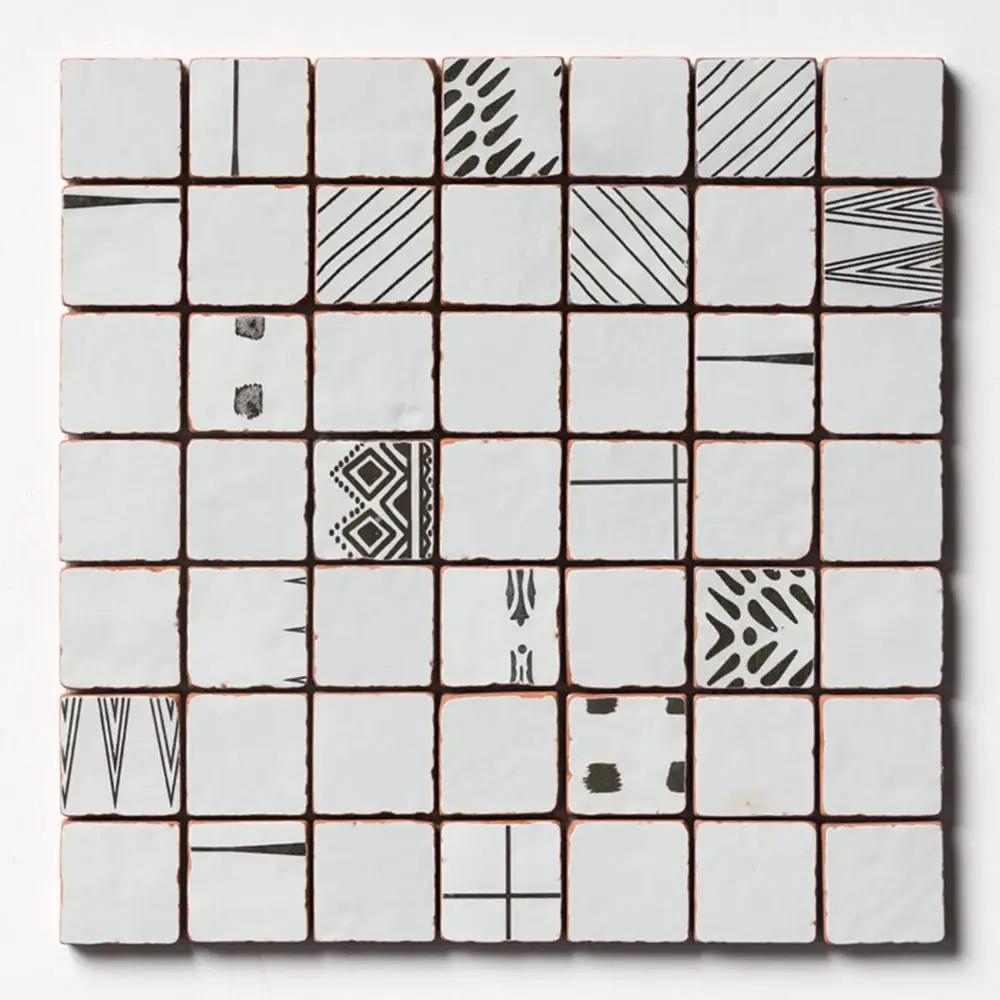 Rustic Blend Multifinish 2x2 Glazed Terracotta Mosaics 12x12