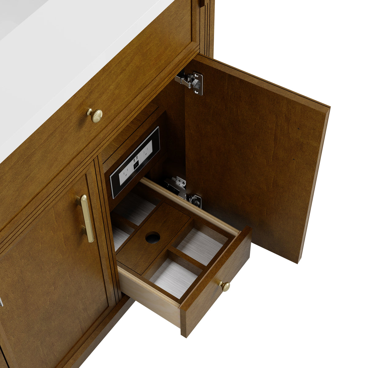 James Martin Bellshire 30" Single Bathroom Vanity, Honey Oak