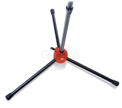 Microphone Stand with Telescoping Boom and Mic Clip Package by GRIFFIN - Tripod Premium Quality for Studio, Karaoke, DJ Live Performances, Conferences