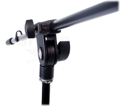 Microphone Stand with Telescoping Boom, XLR Cable and Mic Clip Package by GRIFFIN | Tripod Premium Quality for Studio, Karaoke, Live Performances, Studio, Conferences | 20 ft Pro Audio Mic Cord Patch