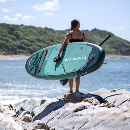 Aqua Marina Breeze Green Compact Inflatable SUP With Drop Stitch Light Technology, 9FT [BT-23BRP] (SAK68745)