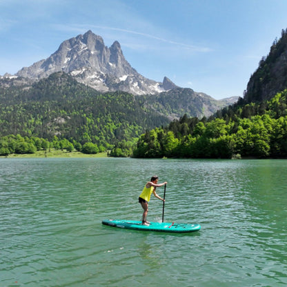 Aqua Marina Breeze Green Compact Inflatable SUP With Drop Stitch Light Technology, 9FT [BT-23BRP] (SAK68745)