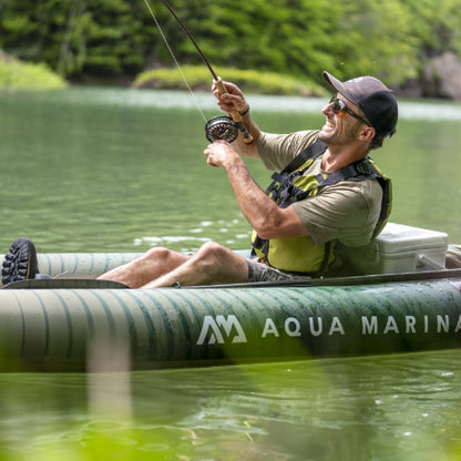 Aqua Marina Caliber Angling Kayak With Foldable Fishing Seat, 13FT [CA-398] (SAK23467)