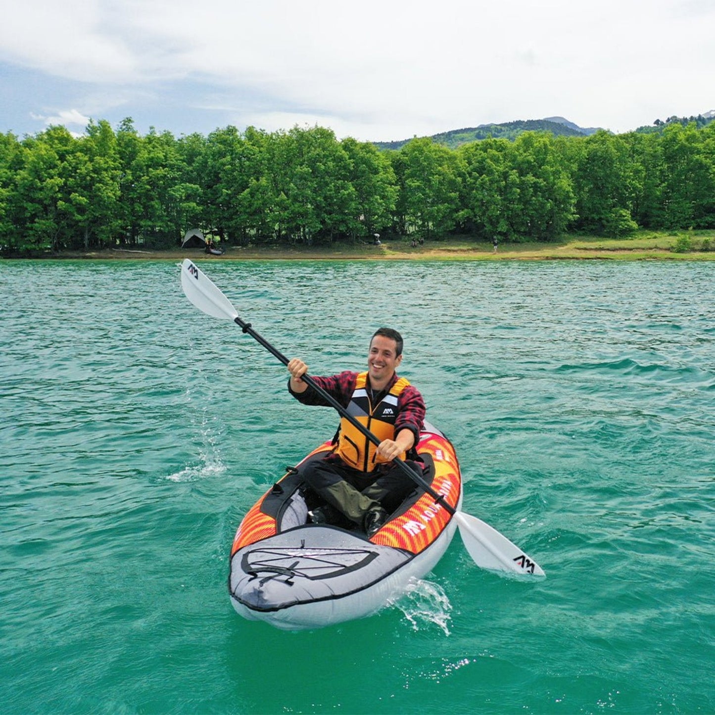 Aqua Marina Memba 330 1-Person Ultra Stiff Touring Kayak With Double Wall Fabric Floor, 10FT [ME-330] (SAK56789)