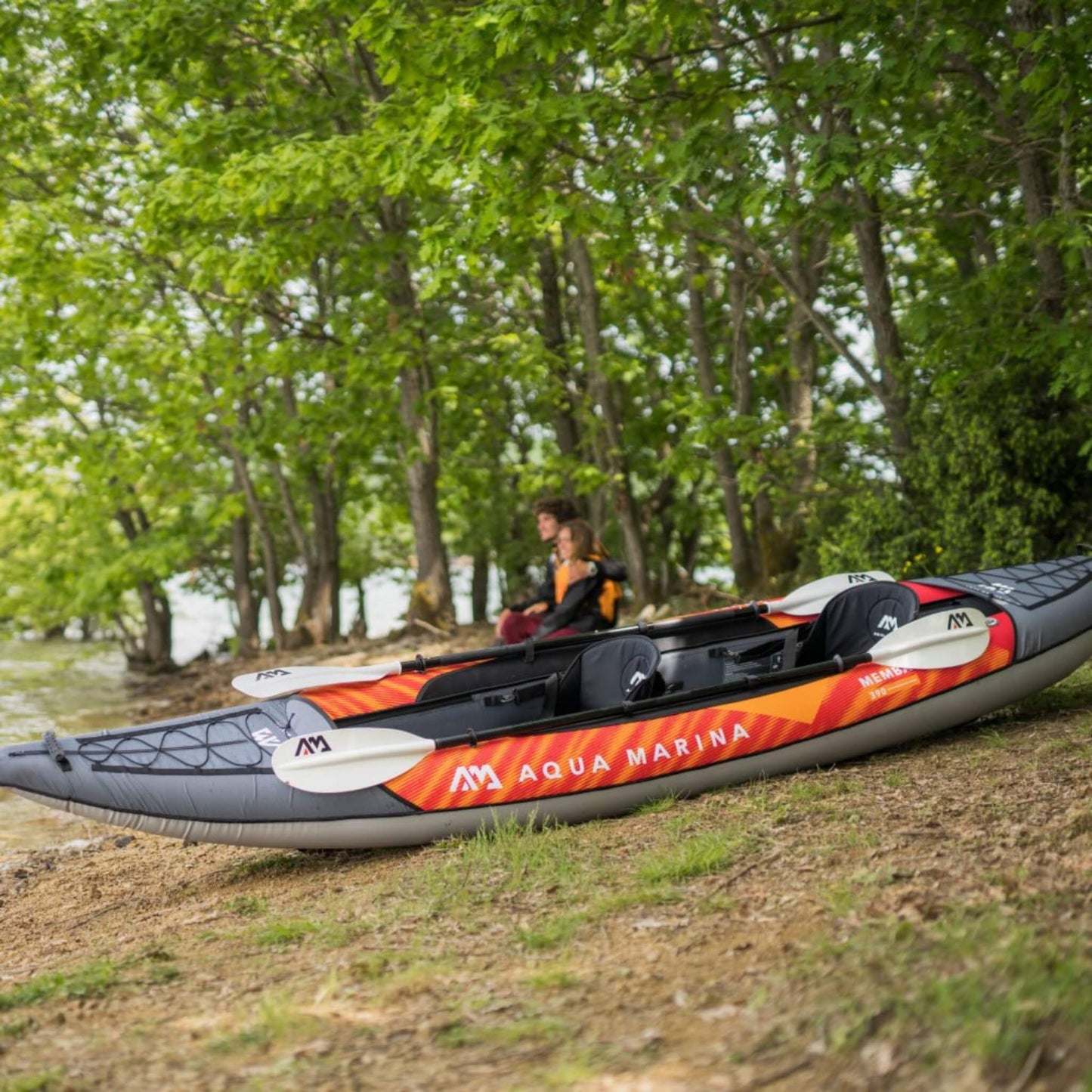 Aqua Marina Memba 390 Premium 12FT 2-Person Touring Kayak With DWF Deck And Paddles [ME-390] (SAK17282)