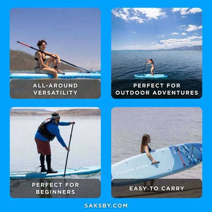 Aqua Marina Vapor 10FT All-Around SUP W/ Sand Ripple Grooved EVA Footpad [BT-23VAP] (SAK60532)