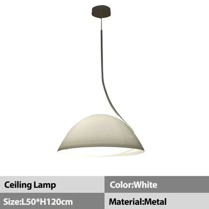Arched black aluminum shade floor lamp for living room