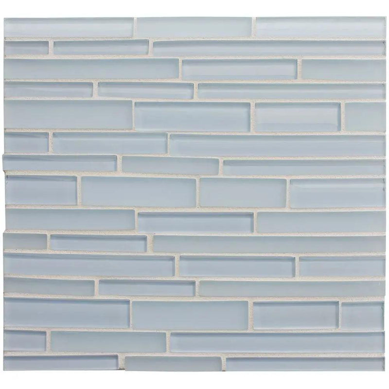 Aria Gloss/matte Interlocking Slides Glass Mosaics 12x12