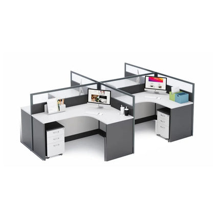 Averon · L-Shaped Cubicle Workstation