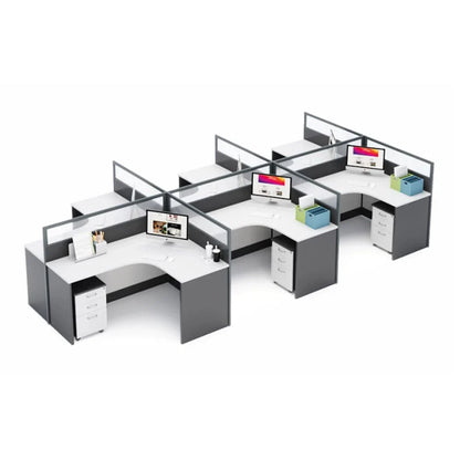 Averon · L-Shaped Cubicle Workstation