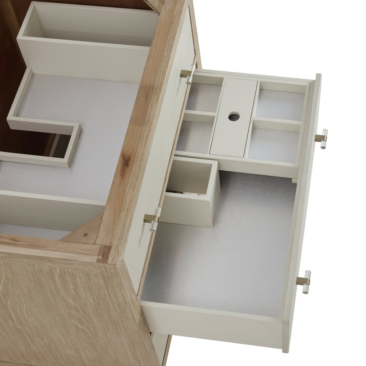 James Martin Celeste 36" Single Bathroom Vanity, Sunwashed Oak with Embossed Shagreen Drawer Fronts