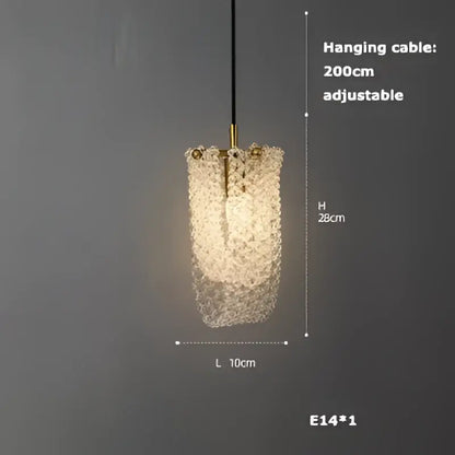 Art deco brass crystal led ceiling chandelier dining room pendant