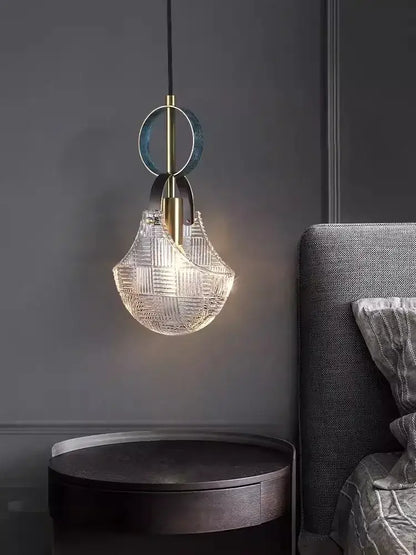 Art deco brass crystal led ceiling chandelier dining room pendant