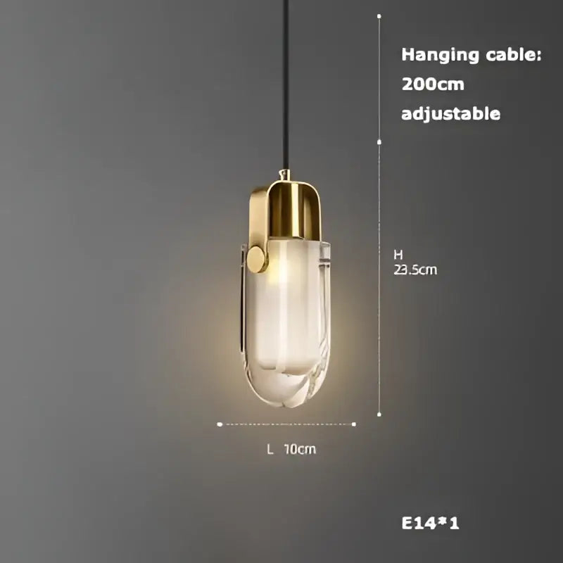 Art deco brass crystal led ceiling chandelier dining room pendant