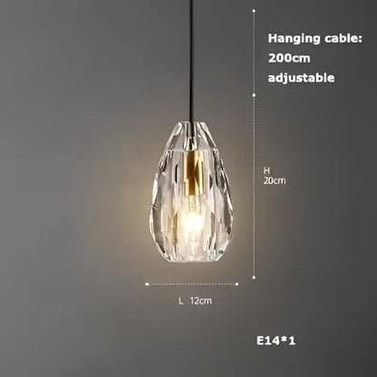 Art deco brass crystal led ceiling chandelier dining room pendant