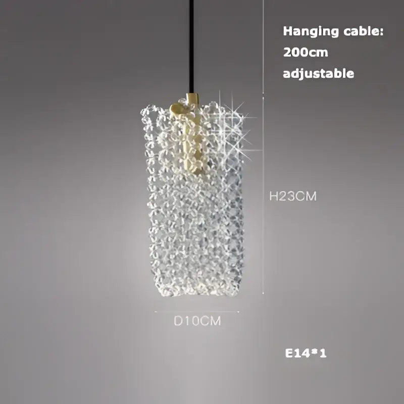 Art deco brass crystal led ceiling chandelier dining room pendant