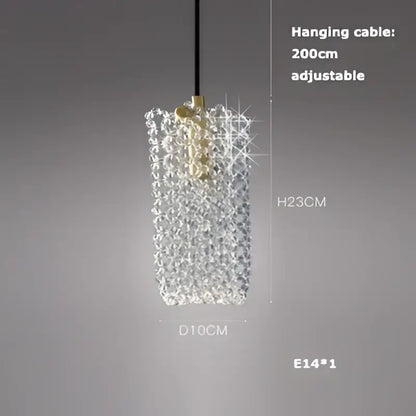 Art deco brass crystal led ceiling chandelier dining room pendant