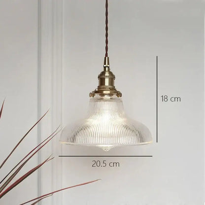 Art deco brass glass retro chandelier dining room pendant light