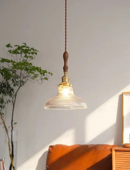 Art deco brass glass retro chandelier dining room pendant light