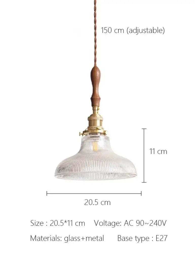 Art deco brass glass retro chandelier dining room pendant light