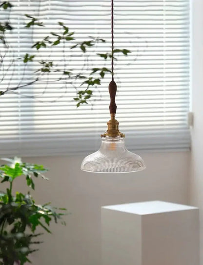 Art deco brass glass retro chandelier dining room pendant light