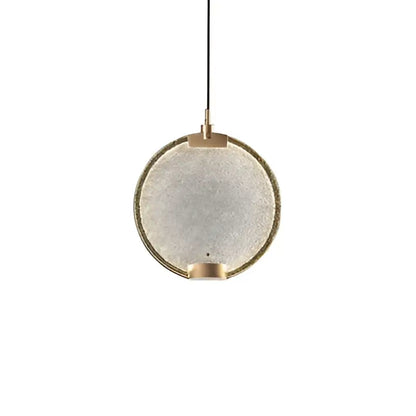 Art deco clear pink glass pendant light kitchen led sphere