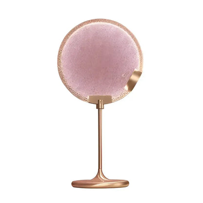 Art deco clear pink glass pendant light kitchen led sphere