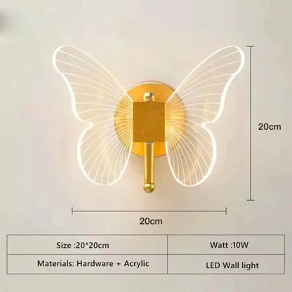 Art deco gold swan wall lamp with crystal for bedroom bedside