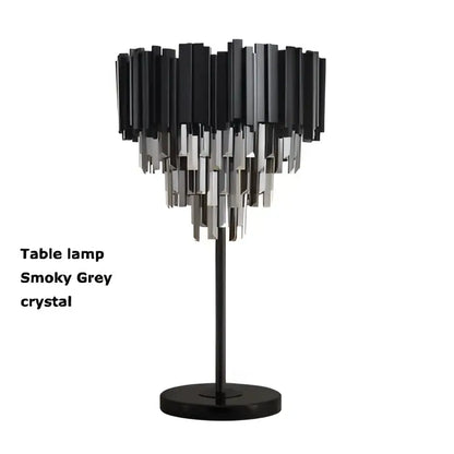 Art deco golden & black crystal marble led floor lamp living room
