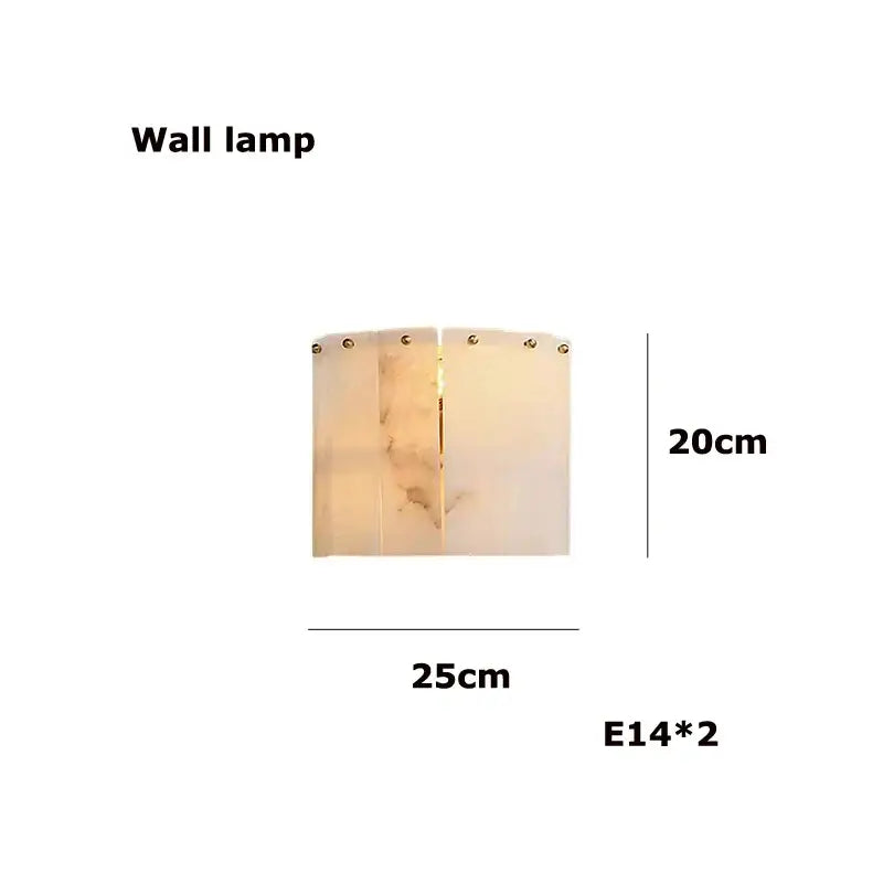 Art deco marble tiered led chandelier dining room gold pendant light