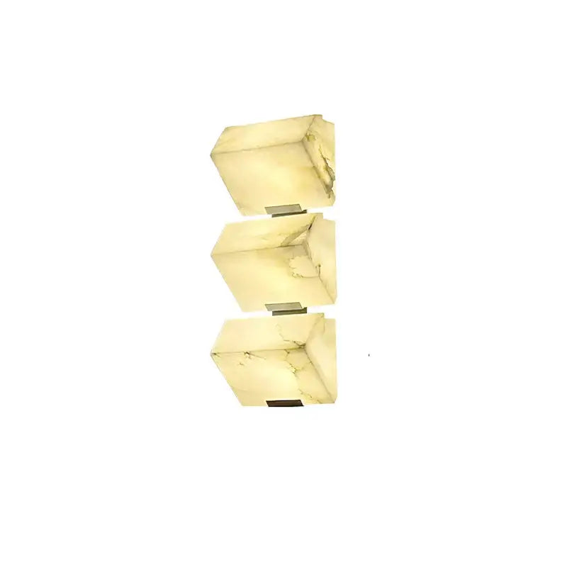 Art deco marble wall sconce living room waterproof cube light