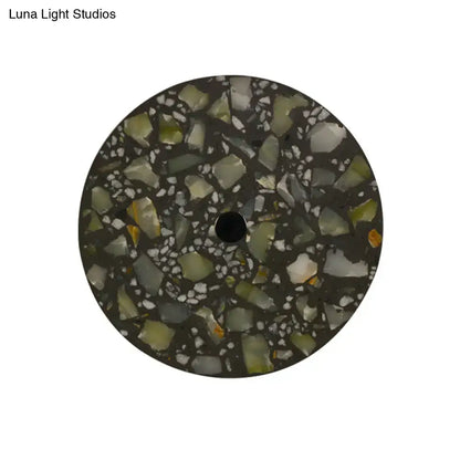 Art deco mosaic terrazzo led wall light living room sconce