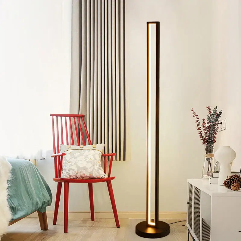 Art deco twisted gold floor lamp living room ambient light