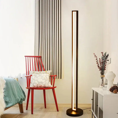 Art deco twisted gold floor lamp living room ambient light
