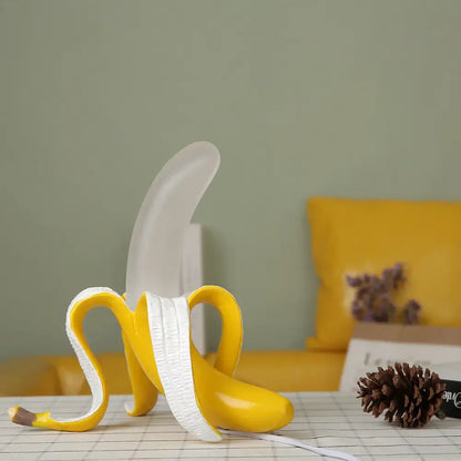 Art deco yellow banana lighting fixture bedroom glass lampshade led
