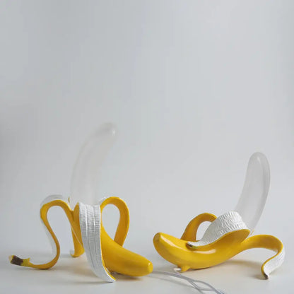 Art deco yellow banana lighting fixture bedroom glass lampshade led