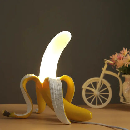 Art deco yellow banana lighting fixture bedroom glass lampshade led