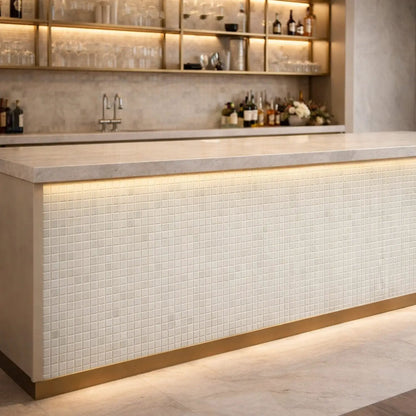 Artica Polished Marble Look Porcelain Mosaics 12x12