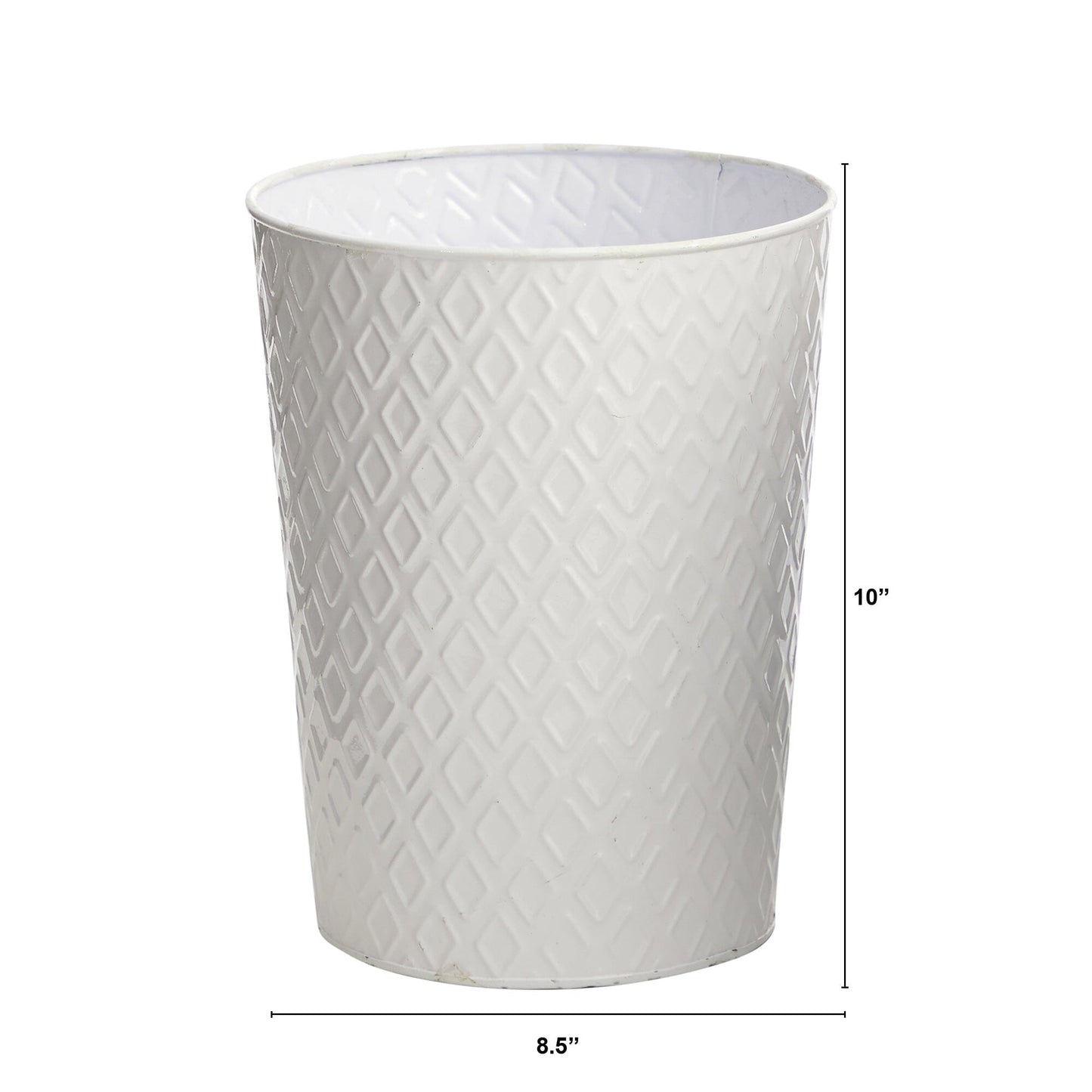10” Embossed Tin Planter