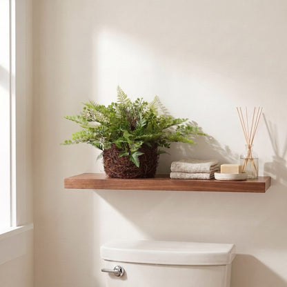 Mixed Fern w/Twig and Moss Basket