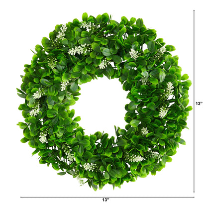 13” Jasmine Artificial Wreath