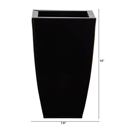 13” Tapered Square Metal Planter