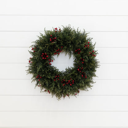 20” Cedar Berry Wreath